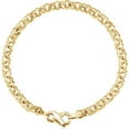 thumbnail image 1 of 14K Yellow Gold Solid Small Charm 7" Bracelet, 1 of 2