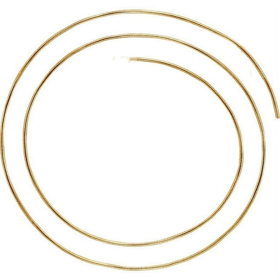 14K Yellow Gold Solid Snake 16" Chain