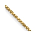 thumbnail image 1 of 14K Yellow Gold Spiga Wheat Chain Styles Necklace 1 mm D/C Quadra 16 inch, 1 of 4