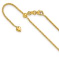 thumbnail image 1 of 14K Yellow Gold Spiga Wheat Chain Styles Necklace Adjustable 1.3mm D/C 22 inch 1.3 mm, 1 of 6