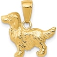 thumbnail image 1 of 14K Yellow Gold Springer Spaniel Dog Pendant (15 X 16) Made In Peru c3512, 1 of 6