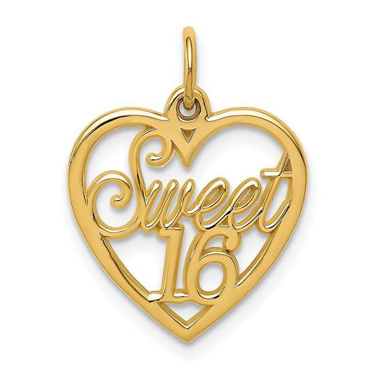 Sweet 16 gold charm sale