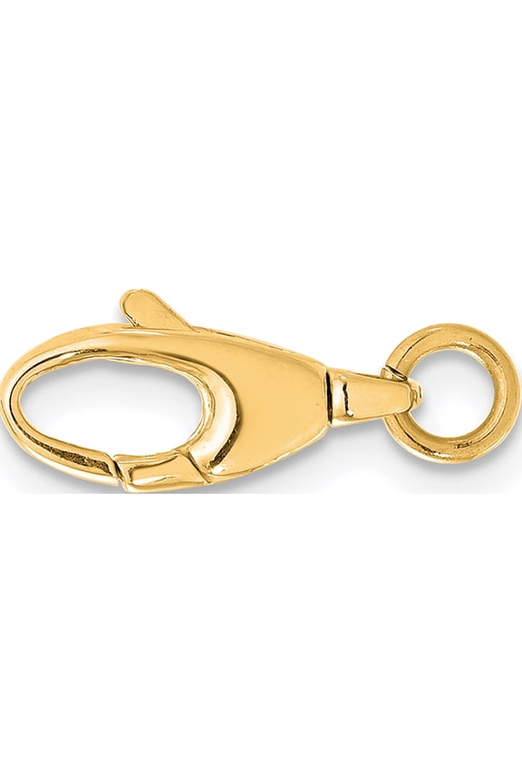 14K Yellow Gold Swivel Lobster W/ Jump Ring Clasp - Jbsp
