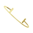 thumbnail image 1 of 14K Yellow Gold T Bar Cuff Bangle, 1 of 1