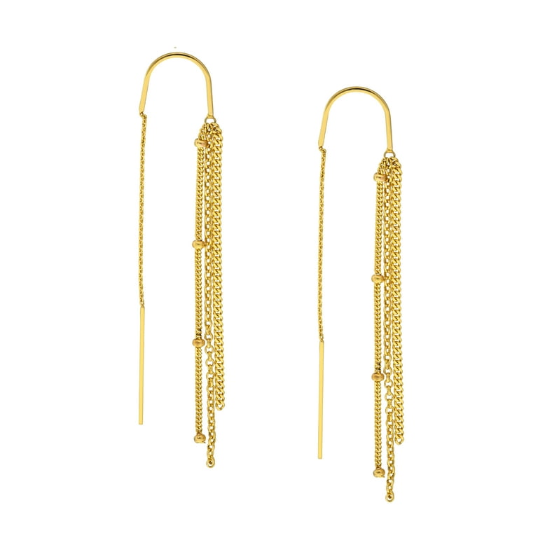 14K Gold Threader Earrings | Modern Citizen