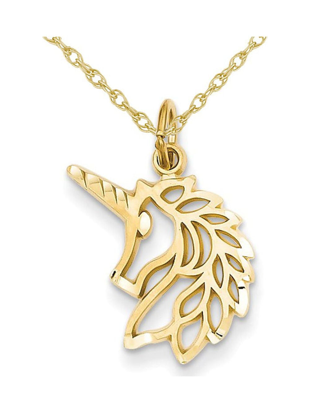 Solid gold 2024 unicorn pendant