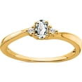 thumbnail image 1 of 14K Yellow Gold White Topaz And Diamond Ringsize 7 - Jbsp, 1 of 5