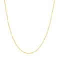 thumbnail image 1 of 14K Yellow Gold Women's 24" 0.80mm Diamond Cut Cable Chain Necklace with 025 Gauage and a 5mm Spring Ring Quality Tag, 1 of 4