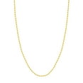thumbnail image 1 of 14K Yellow Gold Women's 24" 2.30mm Diamond Cut Rope Chain Necklace, 1 of 4