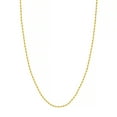 thumbnail image 1 of 14K Yellow Gold Women's 30" 2.15mm Diamond Cut Rope Chain Necklace, 1 of 4