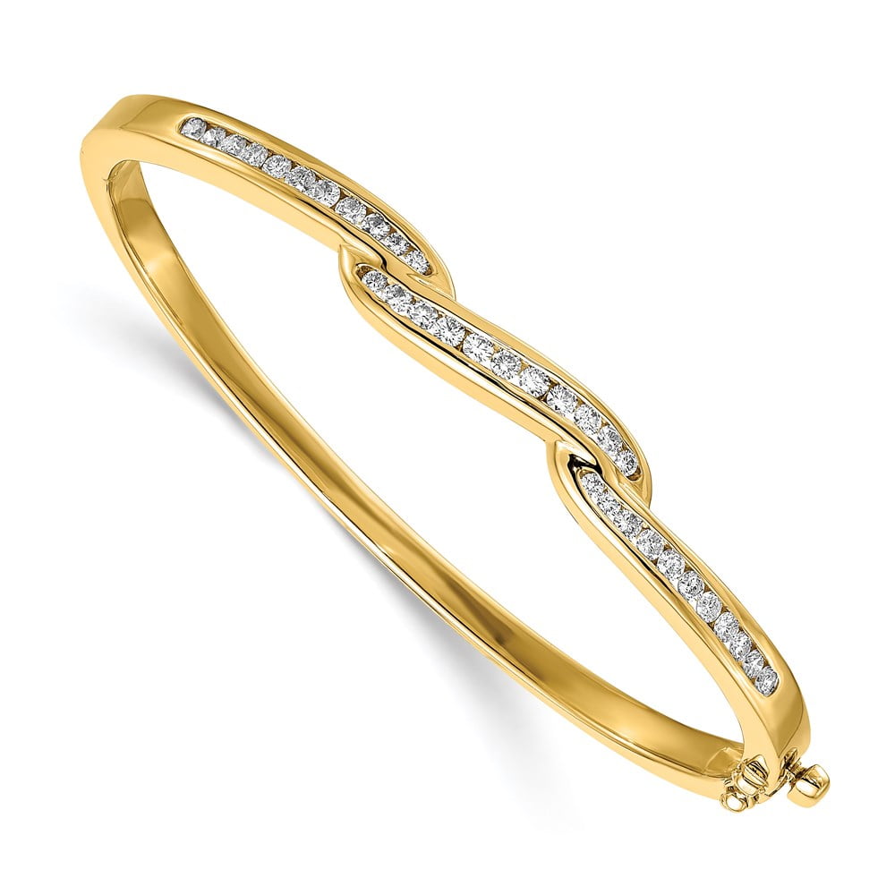 14K Yellow Gold Bracelet with Round Framed Roman Glass | Baltinester Jewelry