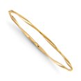 thumbnail image 1 of 14K Yellow Gold bracelet Bangle Twisted 2.5 mm Polished Slip-on, 1 of 2