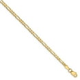 thumbnail image 1 of 14K Yellow Gold bracelet Chain style Figaro Flat 8 in 2.75 mm, 1 of 4