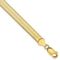 thumbnail image 1 of 14K Yellow Gold bracelet Chain style Herringbone 7 in 6.5 mm, 1 of 4