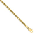 thumbnail image 1 of 14K Yellow Gold bracelet Chain style Rope Diamond-cut 7 in 2.75 mm, 1 of 4