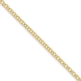 thumbnail image 1 of 14K Yellow Gold bracelet Charm 8 in 3.5 mm 3.5mm Solid Double Link, 1 of 1