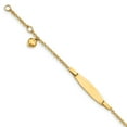 thumbnail image 1 of 14K Yellow Gold bracelet Childrens 4.5 in 5 mm Polished with Heart & .5in ext. Baby ID, 1 of 3