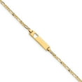 thumbnail image 1 of 14K Yellow Gold bracelet Childrens 6 in 5 mm 6in Engraveable Plate with Stamped-Out Heart Baby Child ID, 1 of 4