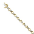 thumbnail image 1 of 14K Yellow Gold bracelet Diamonds Diamond Round 7 in 5 mm, 1 of 2