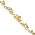 thumbnail image 1 of 14K Yellow Gold bracelet Fancy 7 in 11 mm Noah's Ark, 1 of 2