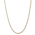 thumbnail image 1 of 14K Yellow Gold bracelet Figaro chain Flat 18 in 3 mm, 1 of 4