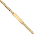 thumbnail image 1 of 14K Yellow Gold bracelet ID Curb 8 in 6.5 mm 5 Flat Link, 1 of 3