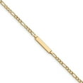 thumbnail image 1 of 14K Yellow Gold bracelet ID Figaro 6 in 4.4 mm 3.4, 1 of 3
