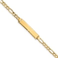thumbnail image 1 of 14K Yellow Gold bracelet ID Figaro 8 in 6.5 mm 4.5, 1 of 3