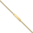 thumbnail image 1 of 14K Yellow Gold bracelet ID Link, 7 in 4.5 mm 2.5 Polished with Semi-Solid Cuban, 1 of 3
