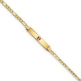 thumbnail image 1 of 14K Yellow Gold bracelet Medical Figaro Alert Red 8 in 5.5 mm 4.5, 1 of 3