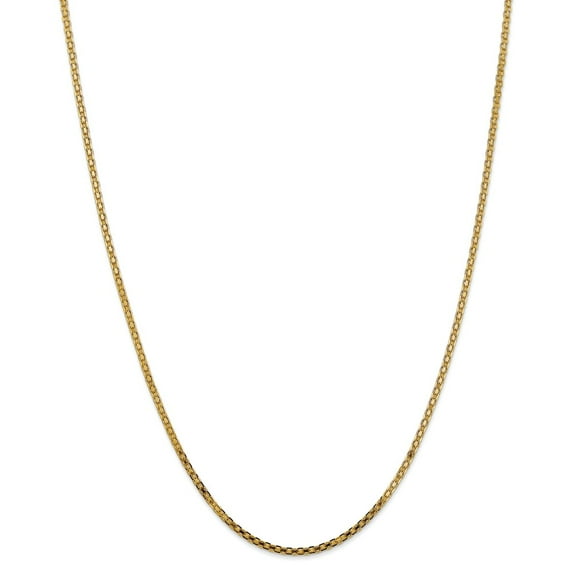 14K Yellow Gold bracelet chain Flat 20 in 2 mm 2mm Lightweight