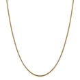 thumbnail image 1 of 14K Yellow Gold chain Box Flat Diamond-cut 24 in 1.85 mm, 1 of 5