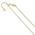 thumbnail image 1 of 14K Yellow Gold chain Cable 22 in 1 mm Flat Adjustable, 1 of 2