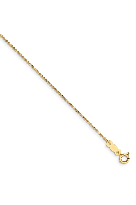 14K Yellow Gold chain Ropa 14 in 0.7 mm .70mm