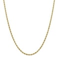 thumbnail image 1 of 14K Yellow Gold chain Rope 16 in 3 mm 3.0mm Semi-Solid, 1 of 5