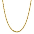 thumbnail image 1 of 14K Yellow Gold chain Rope 16 in 4.25 mm 4.25mm Semi-Solid, 1 of 5