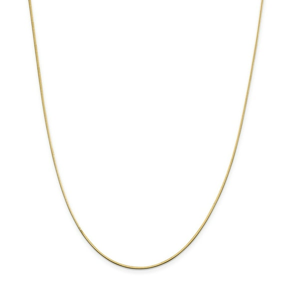 14K Yellow Gold chain Snake 20 in 1.4 mm 1.40mm Octagonal