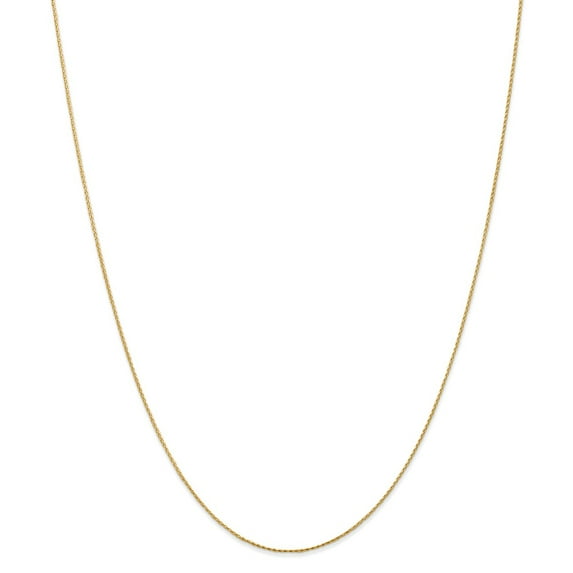 14K Yellow Gold chain Spiga (Wheat) Diamond-cut 20 in 0.8 mm