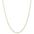 thumbnail image 1 of 14K Yellow Gold necklace Cable chain Rope 18 in 1.55 mm, 1 of 6