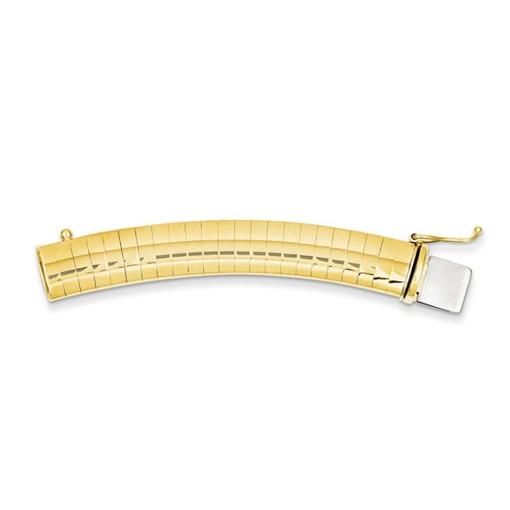 14K Yellow Gold necklace Omega 2 in 4 mm 4mm Extender for