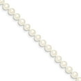 thumbnail image 1 of 14K Yellow Gold necklace Pearl Freshwater Near Round White 16 in 5.5 mm, 1 of 3