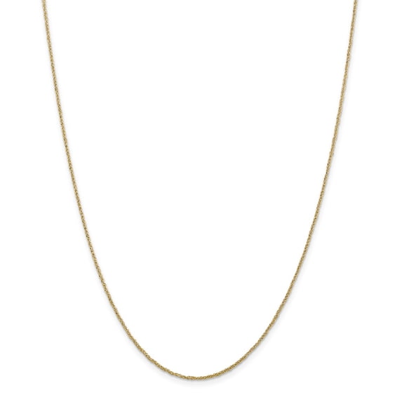 14K Yellow Gold necklace Ropa chain 18 in 1.1 mm 1.1mm