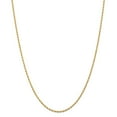 thumbnail image 1 of 14K Yellow Gold necklace Rope chain Diamond-cut 18 in 2 mm, 1 of 5