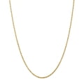 thumbnail image 1 of 14K Yellow Gold necklace Rope chain Diamond-cut 18 in 2 mm, 1 of 5
