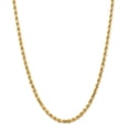 thumbnail image 1 of 14K Yellow Gold necklace Rope chain Diamond-cut 18 in 4.5 mm, 1 of 5