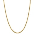 thumbnail image 1 of 14K Yellow Gold necklace Rope chain Diamond-cut 20 in 4 mm, 1 of 5