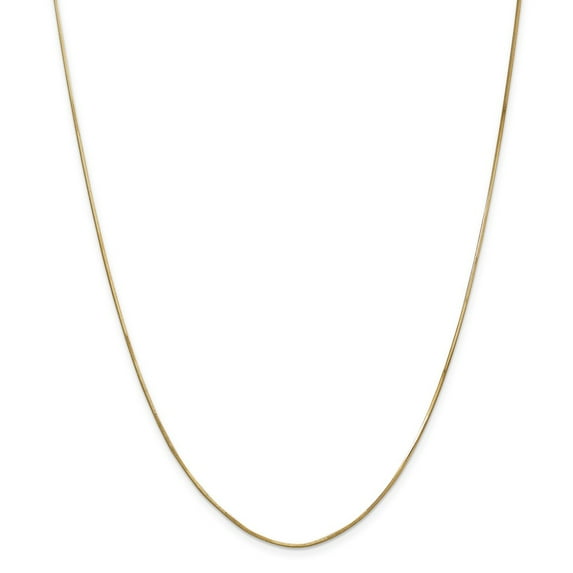 14K Yellow Gold necklace Snake chain Diamond-cut 16 in 1 mm