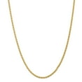 thumbnail image 1 of 14K Yellow Gold necklace Spiga (Wheat) chain Pendant 18 in 3 mm, 1 of 5