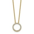 thumbnail image 1 of 14K Yellow Gold necklace True Origin Lab Grown Diamond VS SI, D E F, Circle Pendant with Chain, 1 of 1