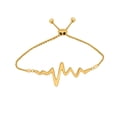 thumbnail image 1 of 14K Yellow Gold over 925 Sterling Silver Heartbeat Adjustable Bolo Bracelet, 1 of 4